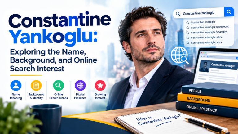 Constantine Yankoglu exploring the name, background, and online search interest